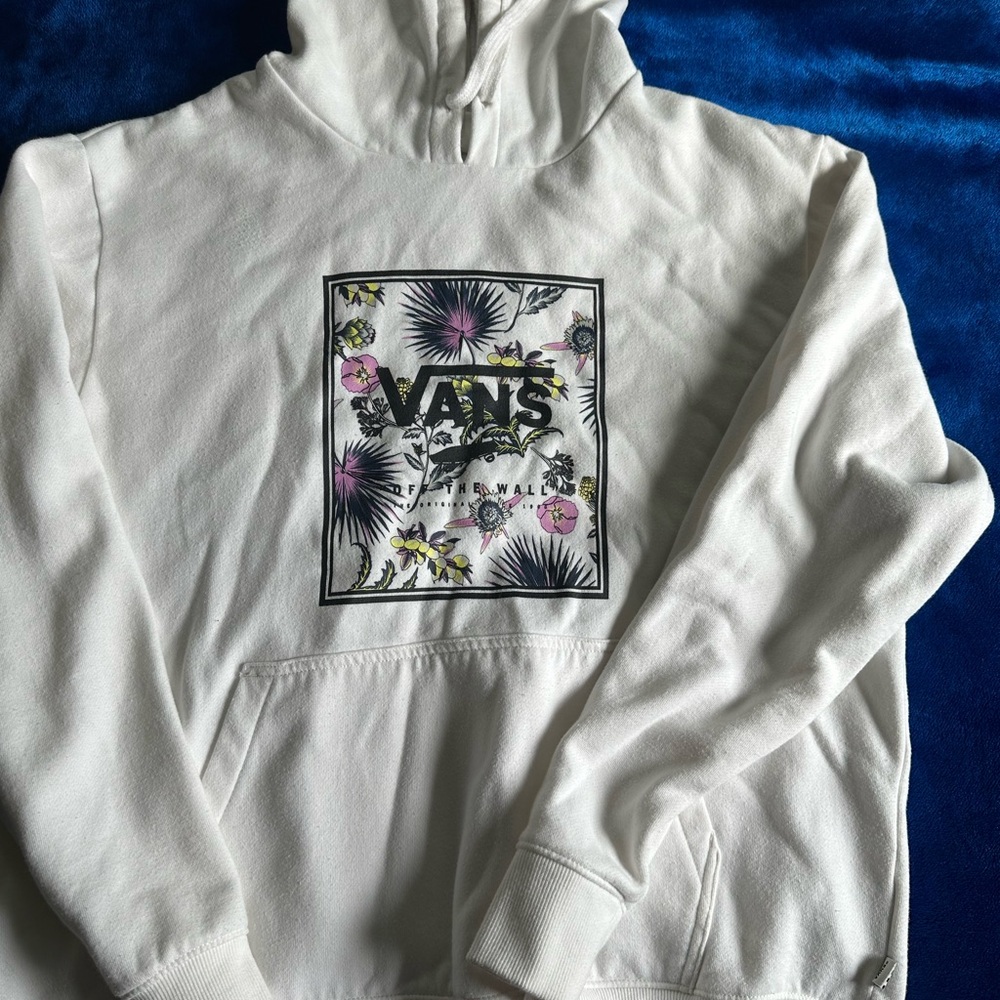 Vans White Graphic Hoodie